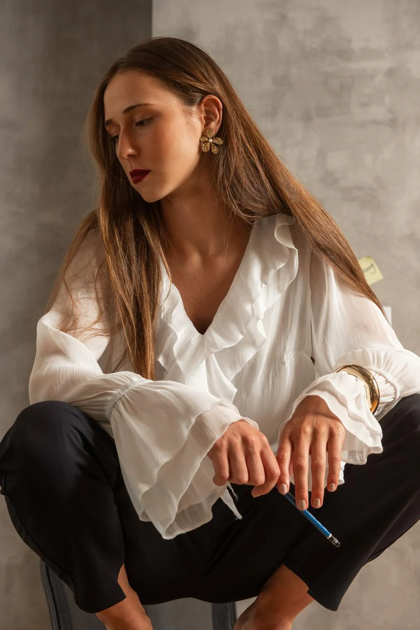 Florette - Ruffled Blouse - Image 3