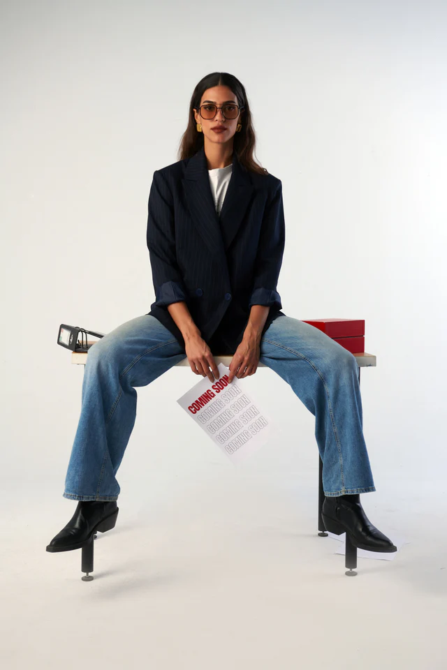 Stripped Blue Blazer - Image 5
