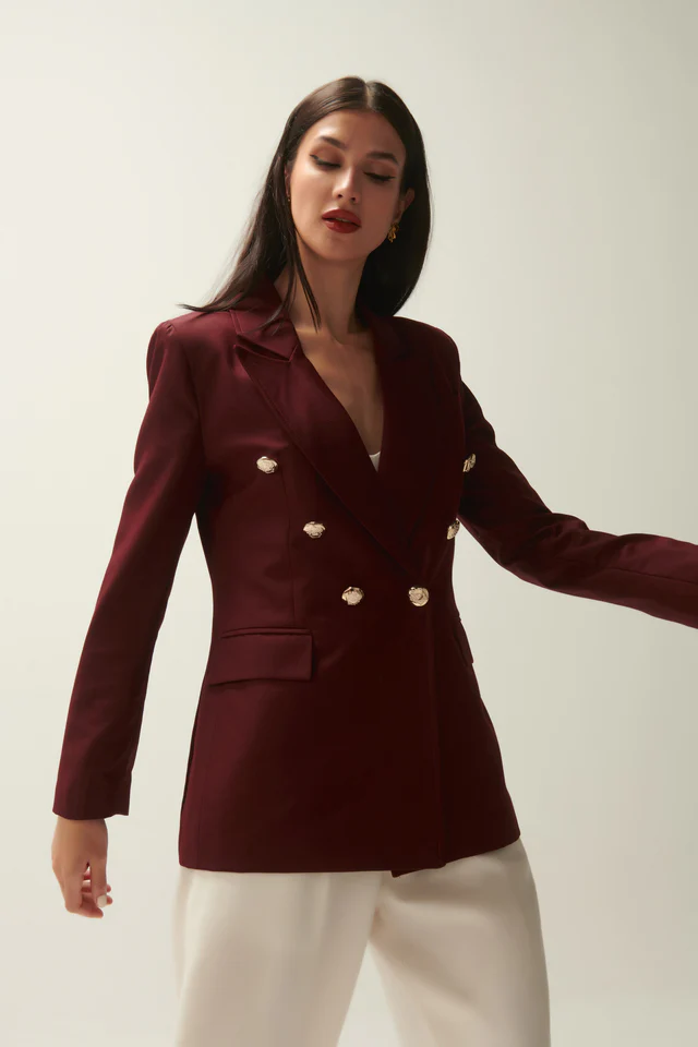 Essential Double-Breasted Blazer - Image 6