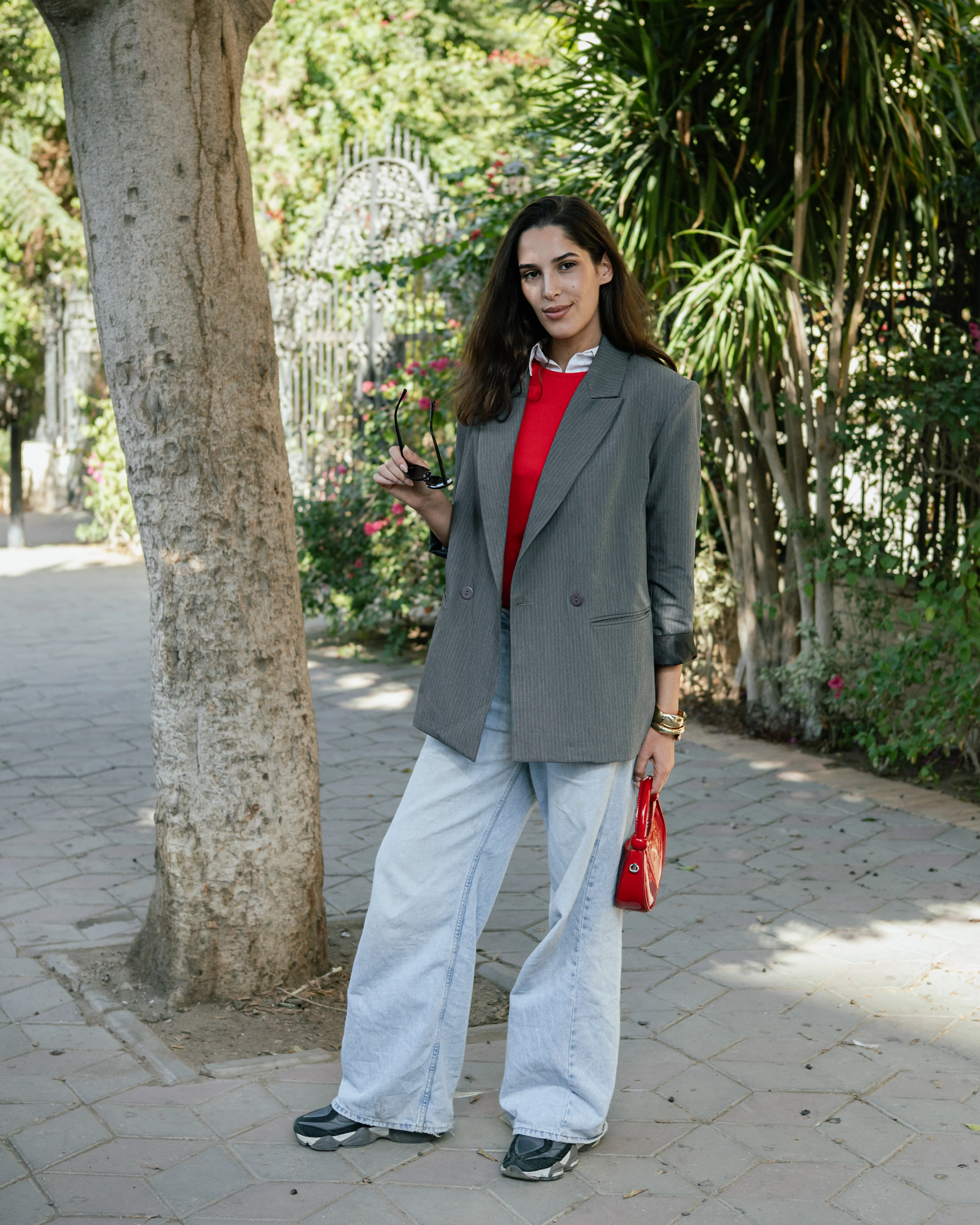 Silent Pinstripe Grey Blazer - Image 4