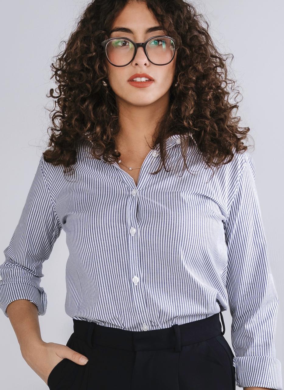 Slim Fit Stripped Cotton Shirt - Image 3