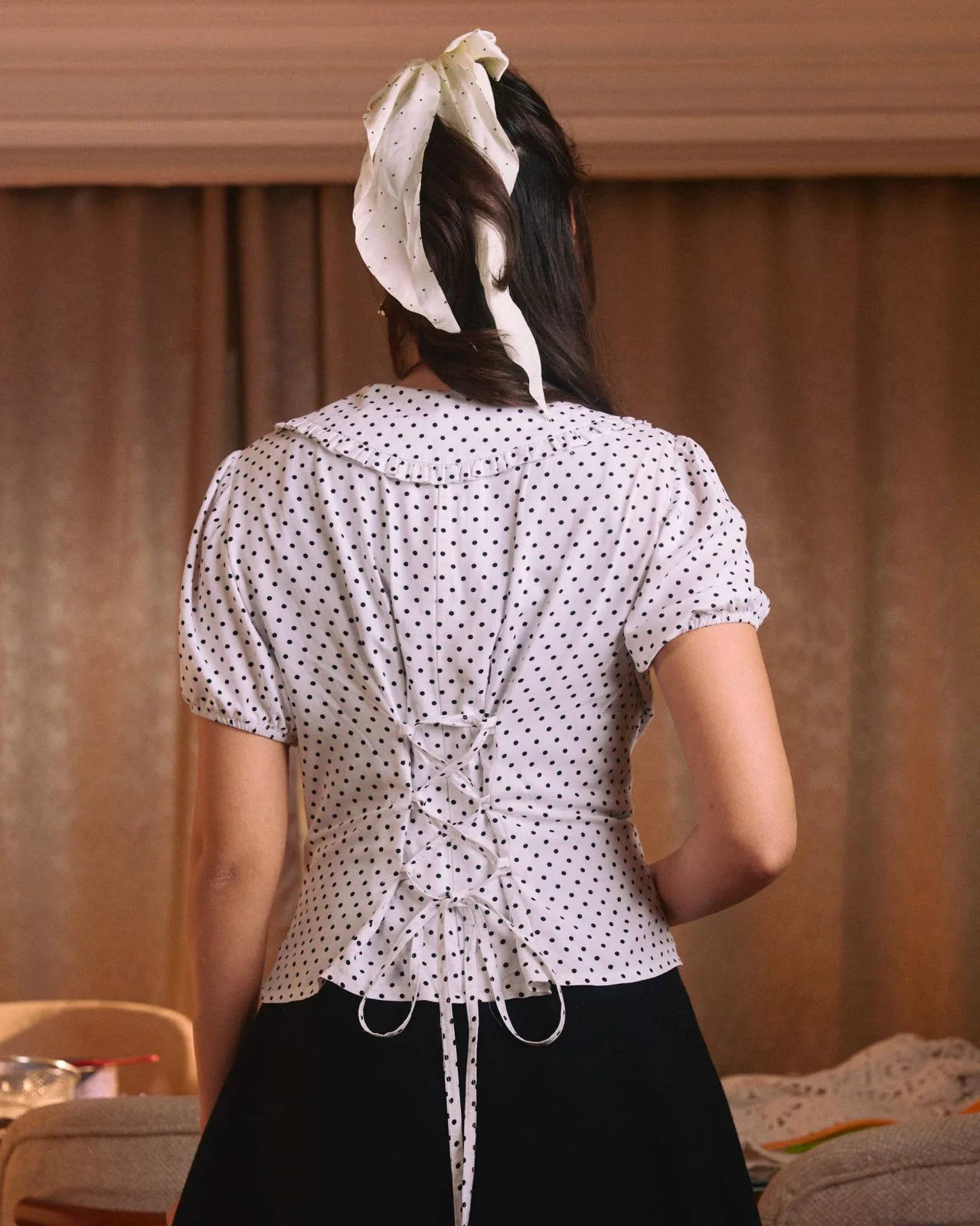 Amélie Polka Dots Blouse - Image 4